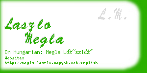 laszlo megla business card